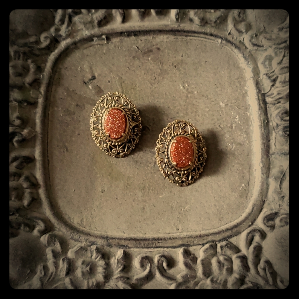 Vintage clip on earrings